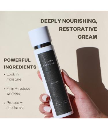 AziMD Skincare Restore Moisturizing Cream with Niacinamide Ceramides and Antioxidants - Buy Online on GoSupps.com