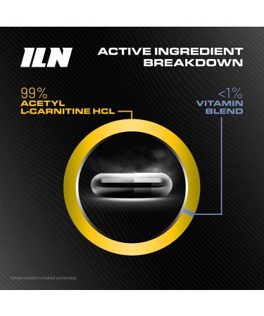 Acetyl L Carnitine Capsules - Double Pack - 240 Vegetarian Capsules - 2000mg x 60 Servings - Carnitine Plus 6 Added Nutrients - Buy Online on GoSupps.com