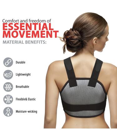ORTONYX Sternum and Thorax Support Chest Brace - ACHB5255-XXL 2X-Large - Black/Gray (Pack of 1) - Buy Online on GoSupps.com