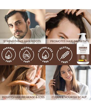 Batana Oil Hair Growth Shampoo - Natural Solution for Thinning Hair | Daily Hair Care for Women & Men - 10.1 fl. oz - Buy Online on GoSupps.com