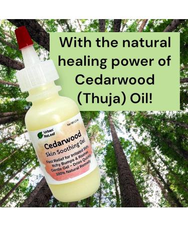 Urban ReLeaf Cedarwood Skin Soothing Gel - Fast Relief for Irritated Skin, Itchy Bumps, and Rash | 100% Natural Thuja Remedy - Buy Online on GoSupps.com