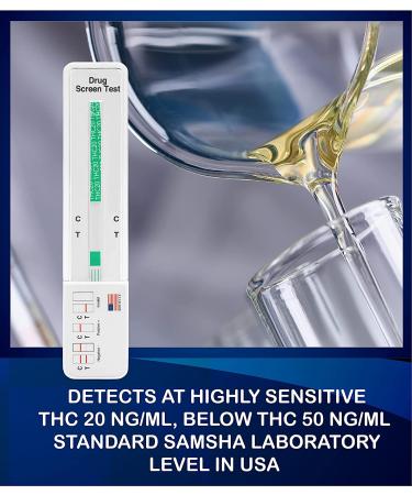 10 Pack DrugExam Highly Sensitive Marijuana THC 20 ng/mL Single Panel Test Kit - Detect THC in Urine up to 45 Days - Pack of 10 - Buy Online on GoSupps.com