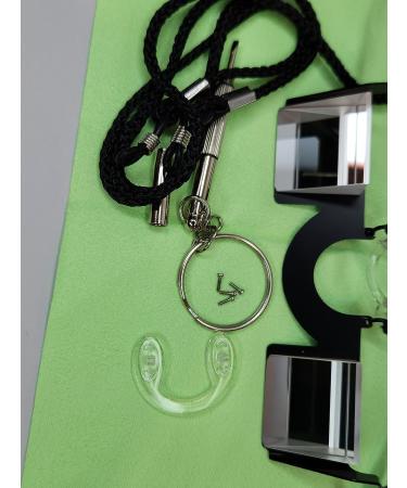 Calces365 Metal Frame Light Weight Climbing Belay Glasses with Nose Guard and Case - Black - Buy Online on GoSupps.com