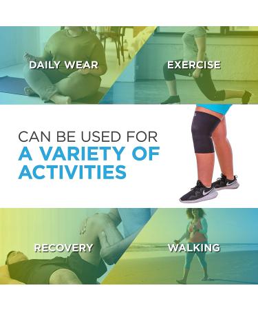 BraceAbility 6XL Plus Size Neoprene Knee Sleeve - Compression Support for Arthritis Joint Pain in Bariatric Individuals - Buy Online on GoSupps.com