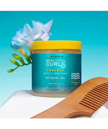 Alaffia Beautiful Curls Curl Defining Gel - Wavy to Curly with Virgin Coconut Oil (8 fl oz) - Buy Online on GoSupps.com