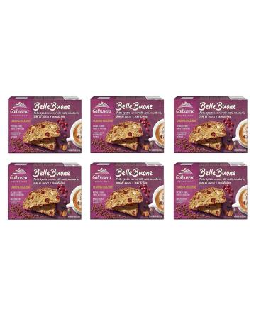 Galbusera Galbusera belle buone slices with cranberries almonds pumpkin seeds 200 g pack of 6