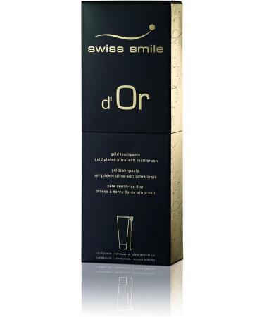 Swiss Smile dOr Set: Premium Toothpaste & Toothbrush (75ml) - Elevate Your Oral Care | International Shipping Available - Buy Online on GoSupps.com