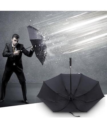 TEASTAR 60 Inch Large Golf Umbrella - Automatic Open Windproof Stick Umbrella for Sun & Rain Protection, Teflon Rain Repellent - Black - Buy Online on GoSupps.com
