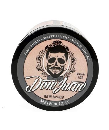 Don Juan Meteor Clay Pomade - Extreme Hold Matte Finish - 4 oz - Buy Online on GoSupps.com