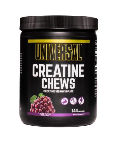 Universal Nutrition Creatine Chews - 5g of Creatine Monohydrate in Each Serving Delicious Wafers - 36 Servings - Grape