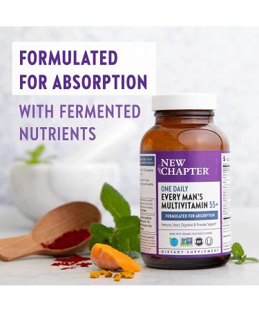 New Chapter 55+ Every Manâ€™s One Daily Multivitamin - Whole Food, 96 Veggie Tablets - Buy Online on GoSupps.com