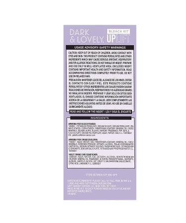 Dark and Lovely Uplift Hair Bleaching Kit for Dark Hair - Bleach Blonde Dye Kit - Buy Online on GoSupps.com