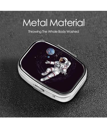 Astronaut Space Basketball Pill Case | Cute 2 Compartment Travel Organizer | Perfect Small Pill Box for Purse & Gifts - Buy Online on GoSupps.com