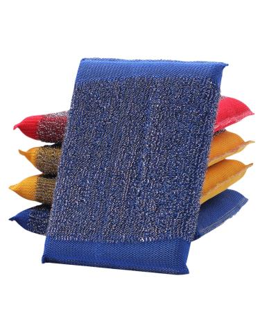 Dual Sided Scrub Sponges Non Scratch Dishwashing Sponges Reusable Dishwashing Sponges Pads Dual Sided Dishwashing Sponge Odorless Heavy Duty Sponge Pad for Pots Pans Colorful2