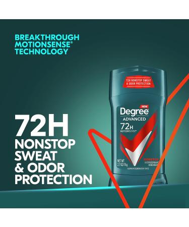 Degree Men Advanced MotionSense Technology 2.7 oz - 4 Pack | 72H Sweat & Odor Protection - Buy Online on GoSupps.com