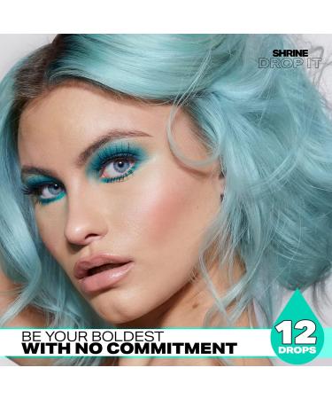 SHRINE Drop It Semi-Permanent Hair Dye Drops Aqua 20ml aqua 20 ml (Pack of 1) - Buy Online on GoSupps.com