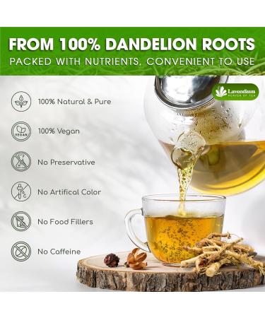 Lavendium Premium 500g Natural Dandelion Root 100% Natural & Pure from Dandelion Root Dandelion Herbal Tea No Additives No Caffeine Vegan - Buy Online on GoSupps.com