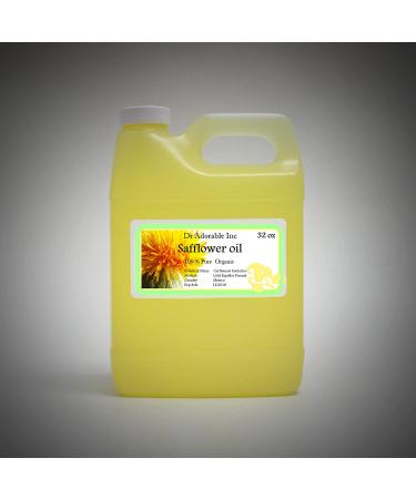 Safflower Oil High Oleic Organic - 100% Pure - 32 Oz / 1 Quart - Buy Online on GoSupps.com