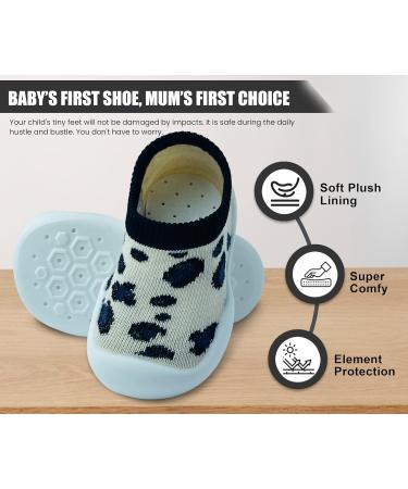 Dookeh Baby Shoes Soft Sole Sneakers for Boys and Girls | Toddler Infant Sock Shoes 6-9 Months | Leopard Print - Buy Online on GoSupps.com