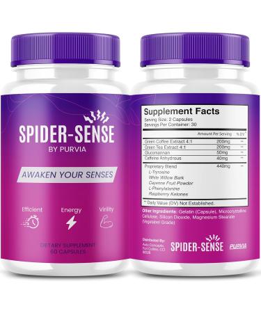 (2 Pack) Spider Sense Pills - SpiderSense Pills Supplement Spider-Sense Advanced Strength Formula SpiderSense Overall Health Support Spider Sense Maximum Wellness Supplement Formula (120 Capsules) - Buy Online on GoSupps.com