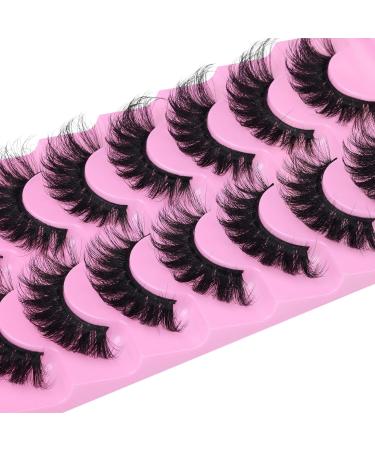 JIMIRE Cat Eye Lashes Faux Mink Eyelashes Fluffy 18MM Volume Mink Lashes Natura Look Like Eyelash Extensions Wispy Full False Eyelashes Strip Lashes 7 Pairs Pack G - Buy Online on GoSupps.com