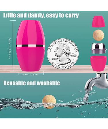 Oil Absorbing Volcanic Face Roller for Oily Skin Control | Reusable Facial Skincare Tool with Mini Massage | Pink Circle - Buy Online on GoSupps.com
