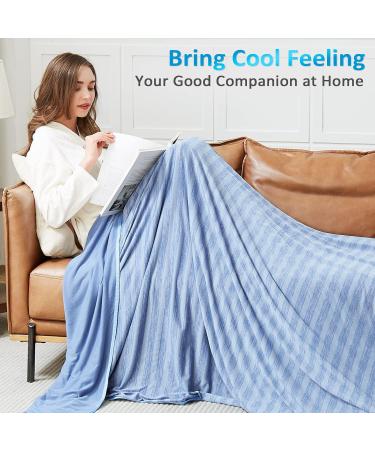 Guohaoi Arc-Chill Q-Max 0.5 Cool Fiber Cooling Blanket| Twin/Full Size| 100% Oeko-Tex Certified| Lightweight Summer Blanket for Hot Sleepers| Ultra Cold Breathable 60''x90'' Blue - Buy Online on GoSupps.com