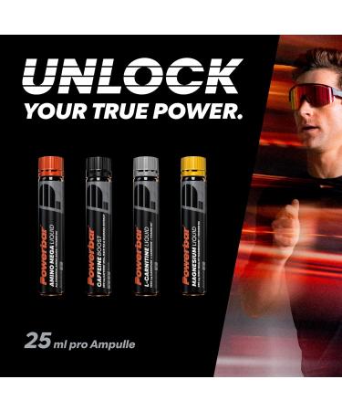 Powerbar Black Line Amino Mega Liquid 20x25ml - Boost Energy with Vitamin B6 - International Shipping Available - Buy Online on GoSupps.com