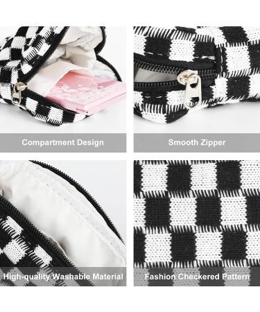 CekPo Sanitary Napkin Storage Bag - Checkered Portable Period Pouch for Women - Black - Buy Online on GoSupps.com