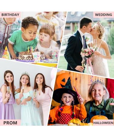 Crystal Crown and Tiara For Women - Rhinestone Headband For Princess Girls Bridal Hair Accessories For Weddings Birthday Silver - Buy Online on GoSupps.com