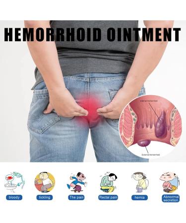 YUYTE Hemorrhoid Cream 0.7 Oz (3-Pack) - Anti-Itch Ointment for Lymphatic Drainage & Anus Health Relief - Buy Online on GoSupps.com