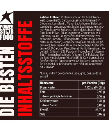 Powerstar Super Hi Pro 128 - 5kg Strawberry Multi-Component Protein Powder | 79% Protein for Muscle Building | High Biological Value Protein Shake - Buy Online on GoSupps.com