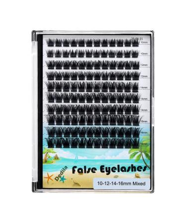 Shop Mixed Cluster Eyelashes - DIY D Curl Individual Lashes 10-12-14-16mm | 0.07mm Thickness | International Shipping - Buy Online on GoSupps.com