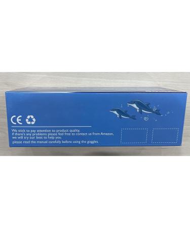 Cooloo Swimming Goggles for Men | 2-Piece Set with UV Protection Anti-Fog & Adjustable Belt | Comfortable Adult Swim Goggles - Blue & Black Mirrored Lens - Buy Online on GoSupps.com
