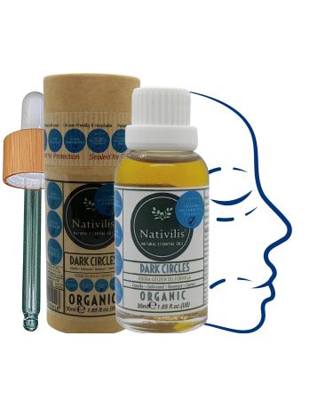 Nativilis Bio-Jojoba oil serum Copaiba anti-aging dark circles swelling crows feet anti-wrinkle sacks sagging skin swollen eyes mixed cedar rosemary cypress
