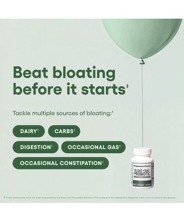 Physician's CHOICE Bloat & Gas Probiotic 5-in-1 Proactive Support + Daily Relief - Digestion & Gut Health- Herbals Digestive Enzymes Post & Prebiotics - Gas Relief for Adults - Women & Men - 30ct 30 Count (Pack of 1) - Buy Online on GoSupps.com