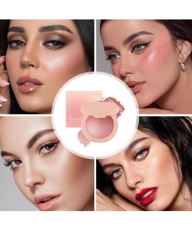 Blush Powder Powder Blush Face MakeupHighly Pigmented Glitter Cosmetics Long Lasting Buildable For Women Girls Party Wedding Nude - Buy Online on GoSupps.com