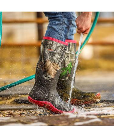 HISEA Women's Waterproof Insulated Rubber Rain Boots - Black - Buy Online on GoSupps.com