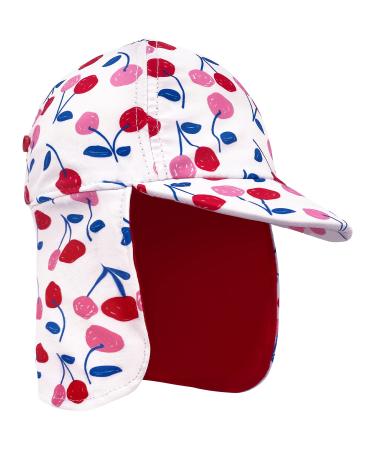 Gifts Treat Kids Legionnaires Hat UPF 50+ Sun Protection Swim Cap Flap Hat for Kids Quick Drying Boys Sun Hat with Neck Protection for Beach Seaside Pool 6-8 Years UV FLAP Cherry