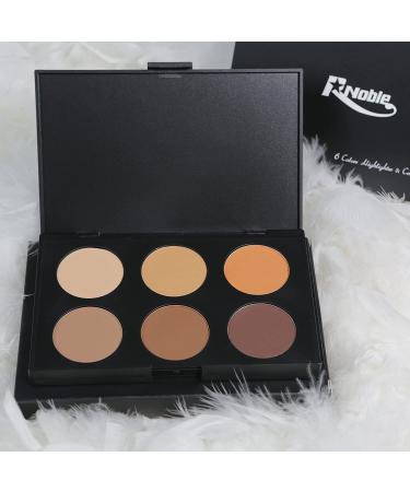 R Noble Contour Palette - Highlighter & Bronzer Kit - 6 Color Makeup Set - Buy Online on GoSupps.com