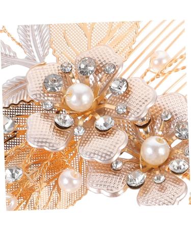 DOITOOL Hair Comb Aesthetic Hair Accessories Hair Styling Accessories Floral Hair Headpiece Flower Clips Wedding Headdresss Birthday Headpiece Decor Rhinestones Pin Diamond Bride - Buy Online on GoSupps.com