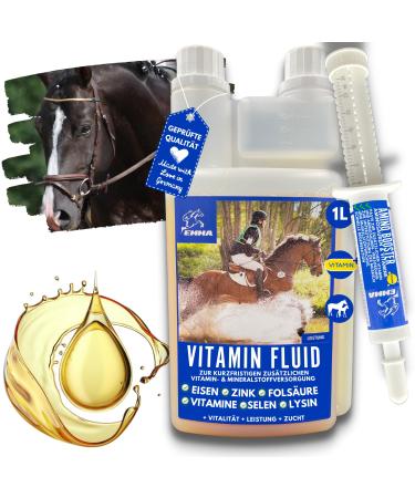 Horses vitamins + amino acids horse mineral food horses vitamins B I vitamin E I vitamin b complex selenium zinc horse vitamin b1 b6 horse strengthen the immune system 1L30ml