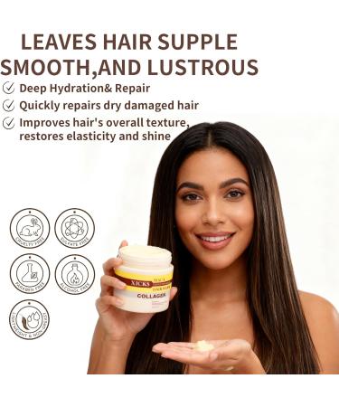 Collagen & Maca Essence Repair Hair Mask Deep Care for Damaged and Chemically Treated Hair Nourishing for Soft Smoother and Brighter Hair 500ml169floz - Buy Online on GoSupps.com