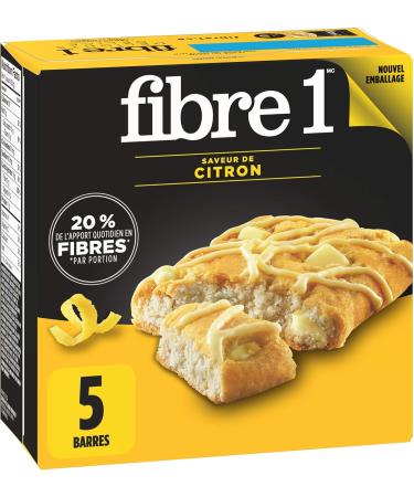 Fibre 1 Delights Bar Lemon Flavour 5-Count 125 Gram & Delights Cinnamon Bun Flavour 5 Count - Buy Online on GoSupps.com