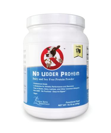 No Udder Protein Dairy Free Vegan Soy Free Protein Powder, Vanilla Delight