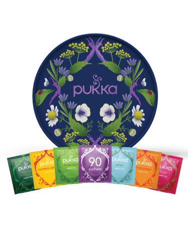 Pukka Herbs | Workday Wellness Herbal Tea| Organic | Eco-Friendly Gift | 6 Flavours | 90 Sachets - Buy Online on GoSupps.com