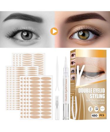 Eyelid Tape  Eyelid Lifter Strips  Invisible & Waterproof  for Droopy Eyelids & Hooded Eyelids & Single Eyelids & Uneven Mono Eyelids (Clear)