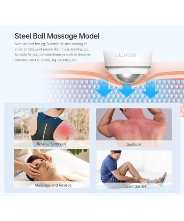 Buy Stainless Steel Facial Roller - 360 Ice Massage Tool for Eye & Face - Pink | Best Skin Care Solution | International Shipping - Buy Online on GoSupps.com