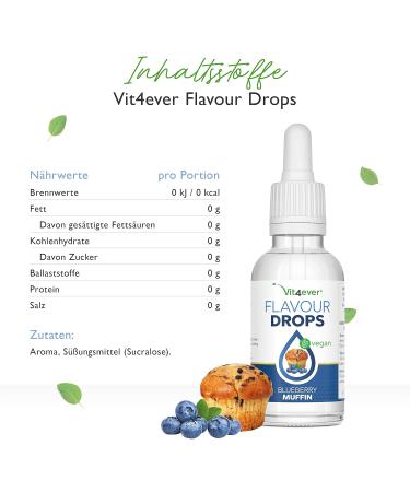 Flavor Drops Bundle (3x50ml) - Cake Dream: Blueberry Muffin Cheesecake & Butter Biscuit - Zero Calorie Taste - Buy Online on GoSupps.com