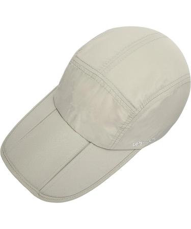 Foldable UPF 50+ Sun Protection Quick Dry Baseball Cap - Stone - Buy Online on GoSupps.com